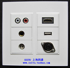 Аудио разъем 120 120面板插座 bnc监控手拉手话筒 8芯6芯卡侬usb