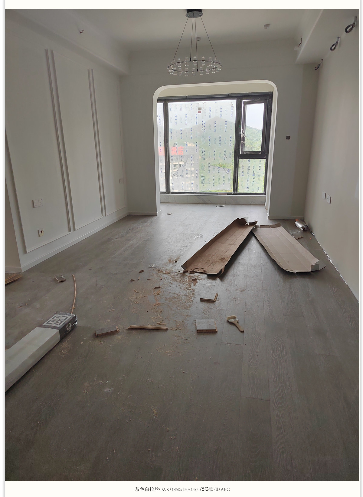 Паркет 出口意大利灰色白拉丝三层实木复合地板日本f4星锁扣大板地暖可用 OTHER