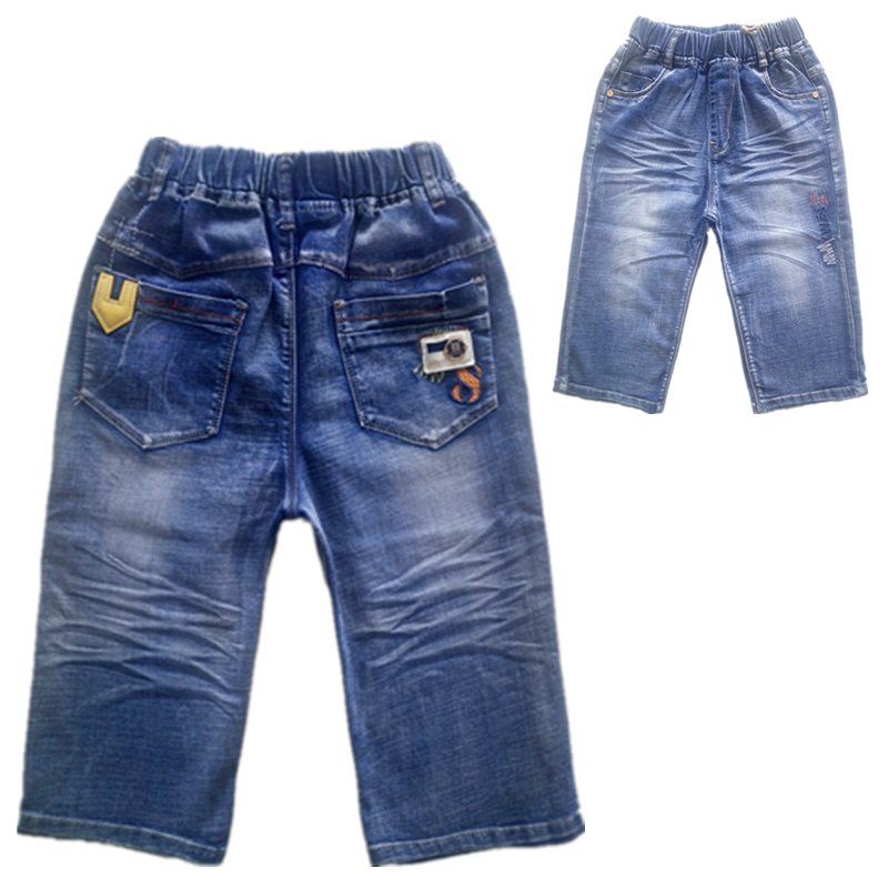 Chàng trai mặc quần short denim 2020 ngựa mặc quần mùa hè quần bảy điểm trẻ mới mỏng vừa quần năm điểm của trẻ em.