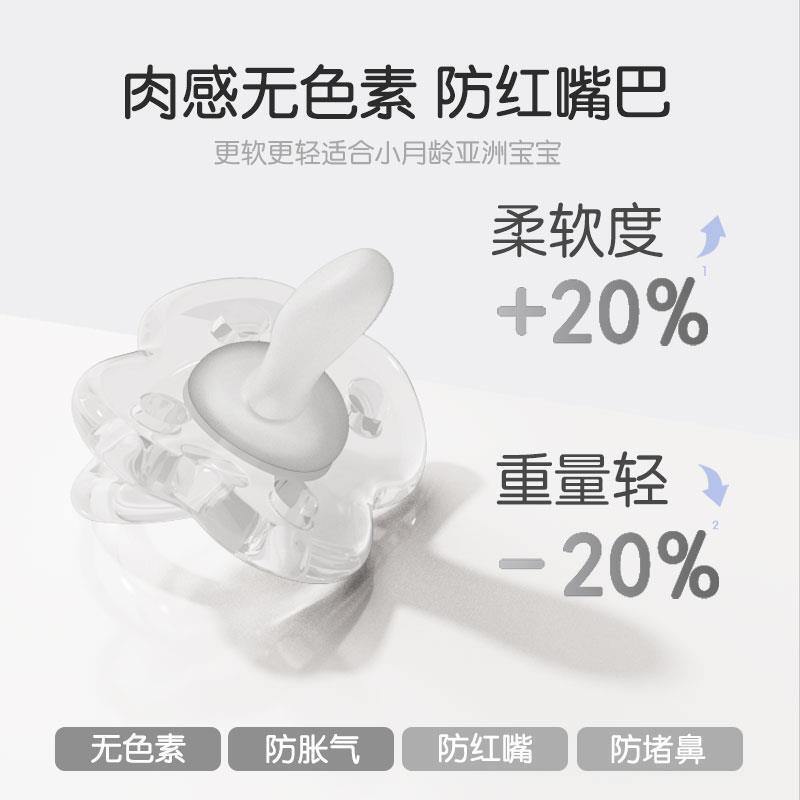 cadyking silicone gel baby pacifier emulates breast milk real sensation ultra-soft sleeping type newborn baby pacifier-Taobao