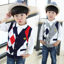 Boys Marina Spring and Autumn Childrens Knitting Vest Baby Sweater Sweater