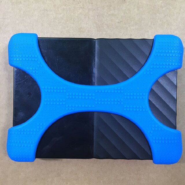 2.5inch Mobile Hard Drive Silicone Case X-Shaped Protective Case Anti-Drop and Shockproof Bag Wd Western Digital Toshiba Hard Drive Bag