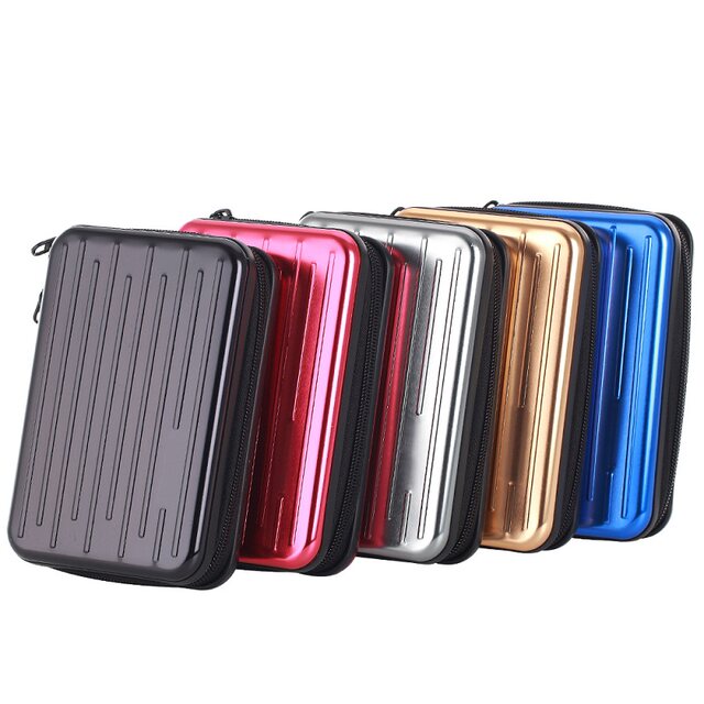 Metal Mobile Hard Drive Case, Waterproof and Drop-Proof, Diamond Case, 2.5inch Hard Shell Case, Protective Case, Camera Digital Storage Case