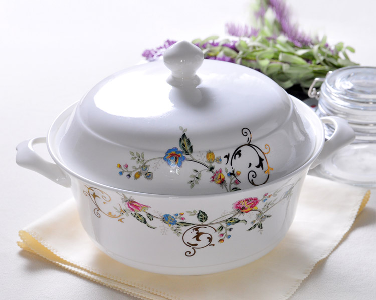Bát đặc biệt chế biến hàng hóa giải phóng mặt bằng xương Tang Sơn xương bộ đồ ăn Trung Quốc món ăn bát đĩa bát đĩa nhà món ăn - Đồ ăn tối khay gỗ đựng thức ăn