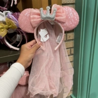 Розовая Минни Корона вуаль в завесу