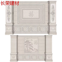 European style wall painting Roman column tile Villa exterior wall brick rural wall brick mosaic imitation marble gate pillar