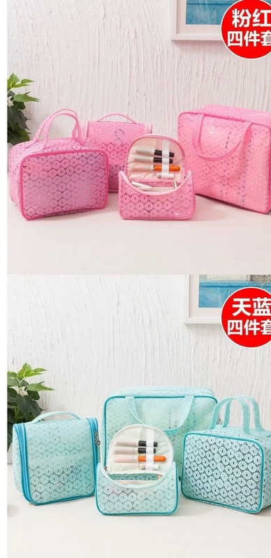 Đàn ông và phụ nữ rửa túi dễ thương rửa hộp lưu trữ túi du lịch túi đơn giản gia đình lưu trữ bộ túi chống thấm nước kệ đựng son