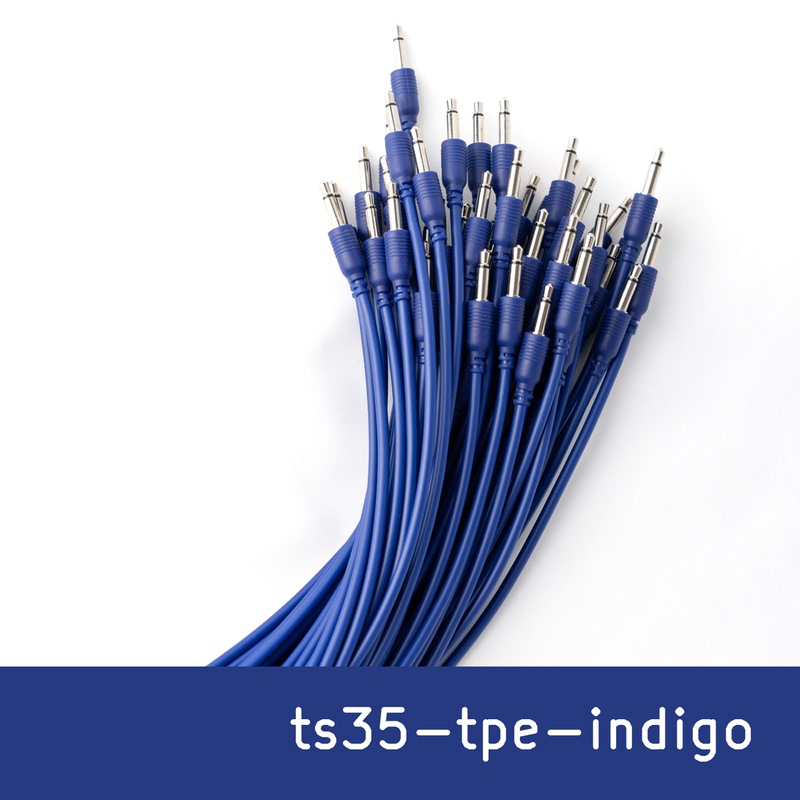 Jumper Cable｜Indigo Blue Tpe Material 3.5mm Ts Signal Cable Patch Cable Hp.Liberal! Hp Freedom