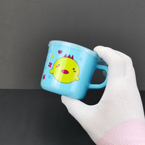 Little baby training and learning to drink water cup pp plastic anti-fall kindergarten mouth Cup childrens mouthwash Cup single handle