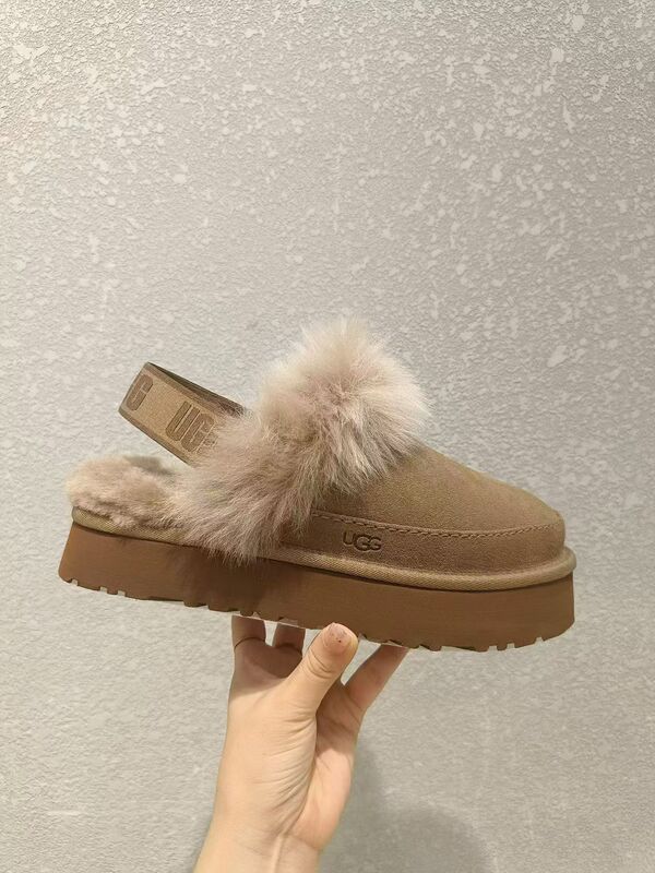 Ugg Genuine Product from the Store, 2026 Autumn New Model, Women's Comfortable Lace-Up Casual Fur Slippers 1191133-1199