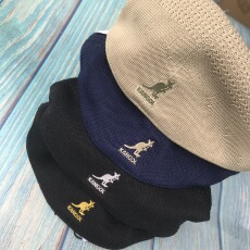 Головной убор 现货 kangol 504 袋鼠网眼款透气复古羊毛贝雷帽子鸭舌男女同款
