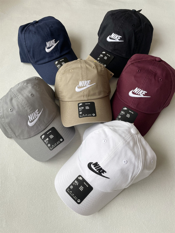 Nike Letter Logo Spring/Summer/Autumn New Versatile Sunshade Soft-Top Baseball Cap for Men and Women Fb5368