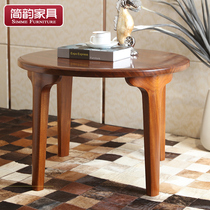 jian yun solid wood small coffee table Rosewood bian ji living room jiao ji modern minimalist small round Nordic small tea table