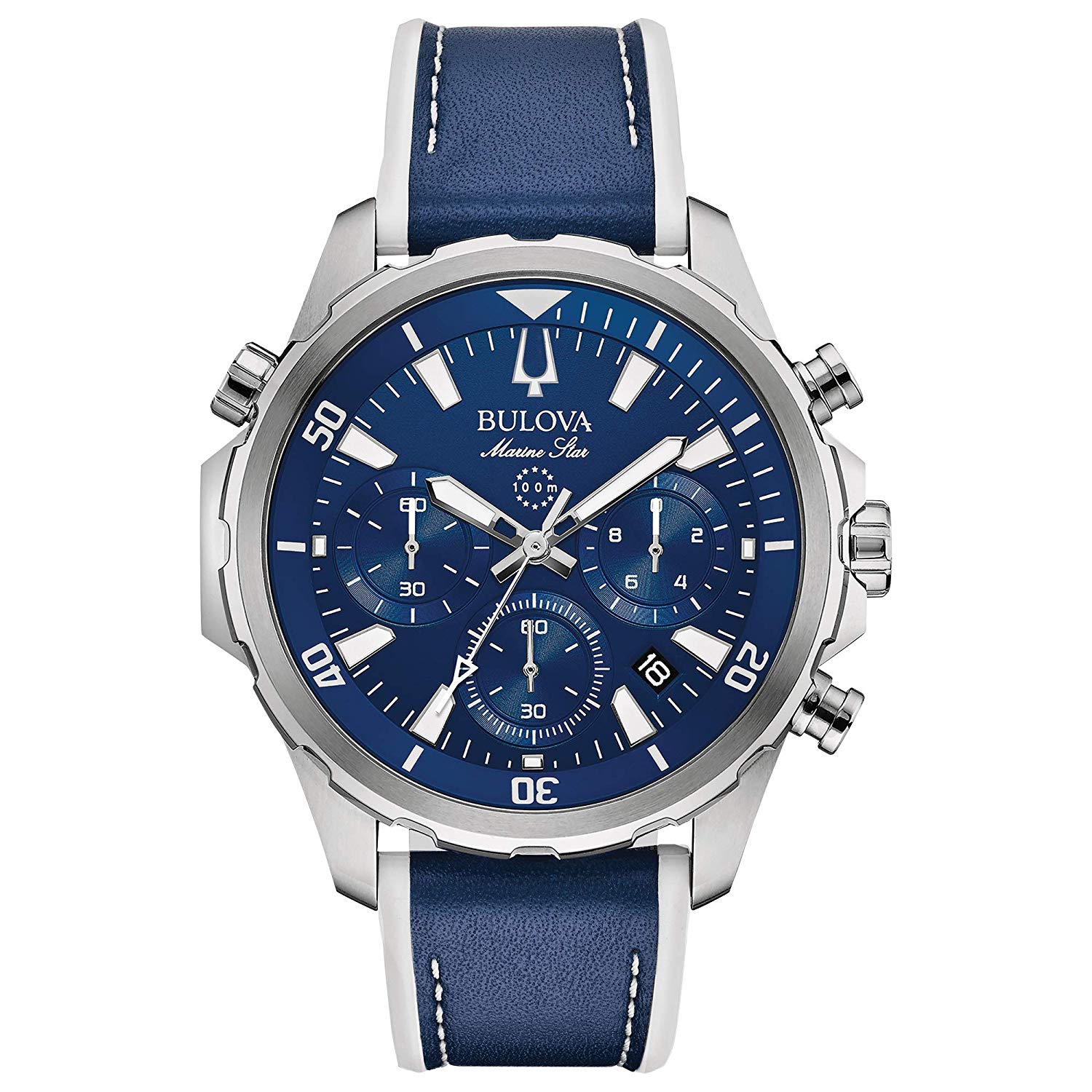 96B287Purchasing agent quality goods Bulova bulova  Marine   Star Ocean Star blue leisure time male Wrist watch 97B168