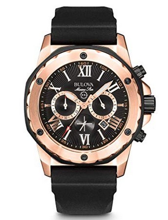 98B104Purchasing agent quality goods Bulova bulova  Marine   Star Ocean Star blue leisure time male Wrist watch 97B168
