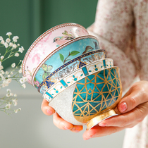 Beauty Channel Bowl Home 2021 New Light Lavish Cutlery Creative Eating Bowl Combined Soup Noodle Bowl Bone Porcelain Bowl Spoon Suit