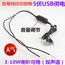 Hot sell USB small speaker wire control amplifier diy speaker Dual channel stereo 5V small amplifier 3w5w