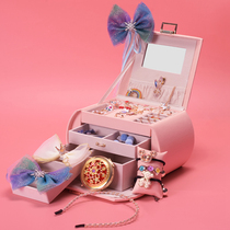 Send 7-18-year-old children Accessories Kit Gift Box Little Girl Birthday Gift Combo Treasure Box Girl headgear Princess