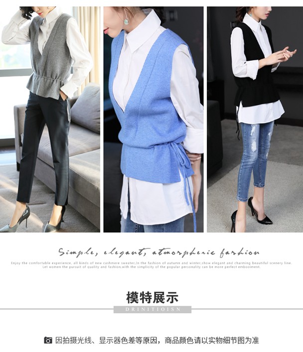 Bearskin eo sâu cổ chữ V áo len cashmere áo đôi đan áo len cashmere áo mùa thu nữ và mùa đông ở châu Âu và châu Mỹ nữ xu hướng áo khoác nữ 2021