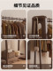 Light luxury all-solid wood floor-standing clothes rack home bedroom office 2026 new high-end coat rack storage rack