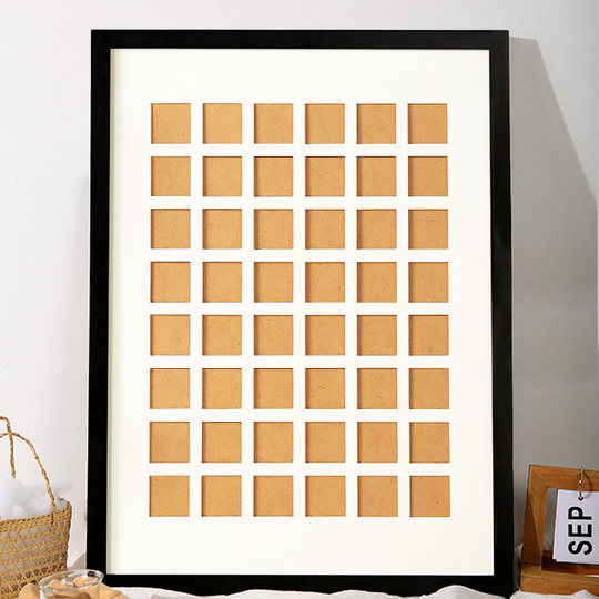 36/48 palace card paper photo frame handmade art work picture frame mounting paper solid wood frame wall hanging diy display