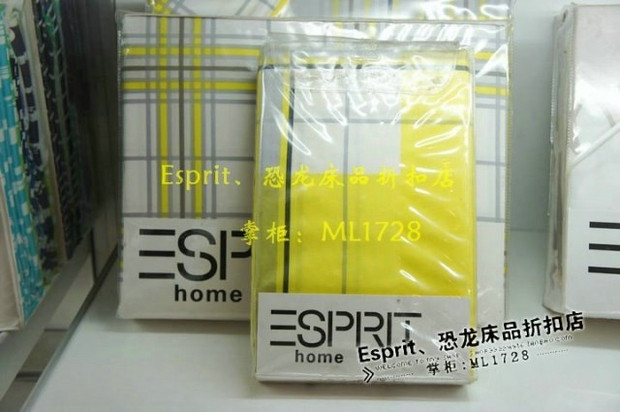 3 gấp 60 thanh toán bù trừ truy cập chính hãng Esprit bông satin chăn / gối 230 * 240 giường sáu feet - Quilt Covers 	chăn phao giá rẻ