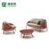 Jiale Mỹ patio đồ nội thất ngoài trời, ghế sofa sofa giải trí sofa mây đơn ghế mây ngoài trời bàn cà phê kết hợp - Ghế sô pha Ghế sô pha