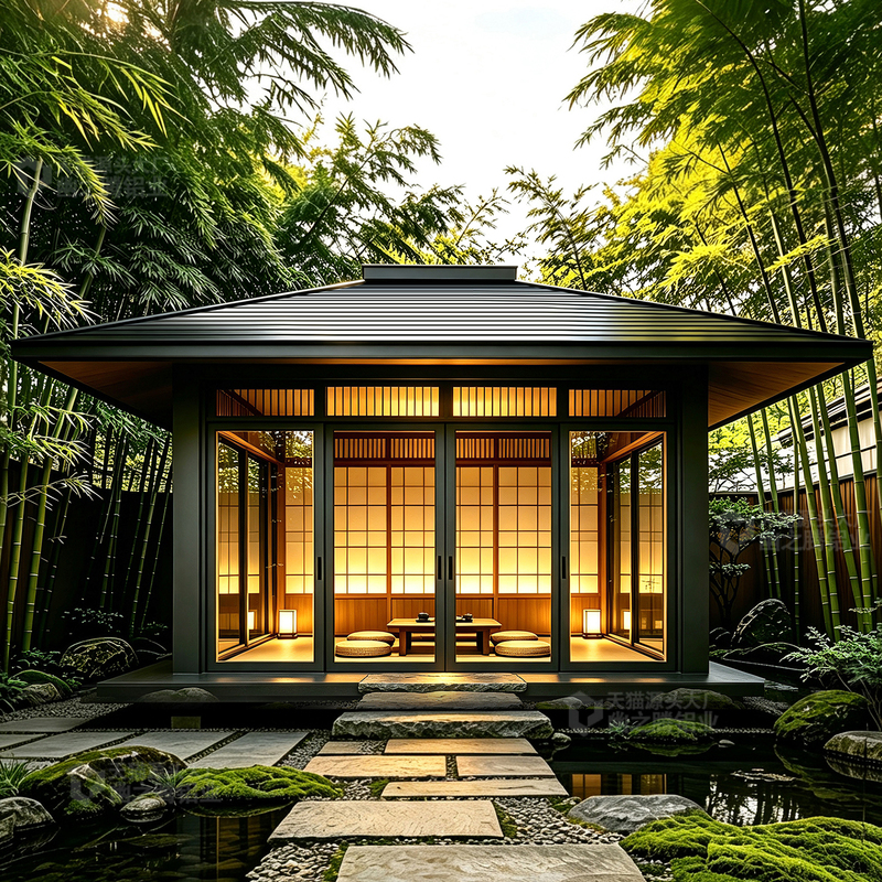 New Chinese-Style Aluminum Alloy Gazebo Sunroom Outdoor Courtyard Pavilion Villa Courtyard Aluminum Art Japanese-Style Tea Room Glass Room New Chinese-Style Aluminum Alloy Gazebo Sunroom Outdoor Courtyard Pavilion Villa Courtyard Aluminum Art Japanese-Style Tea Room Glass Room