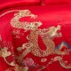 All-Cotton Wedding Four-Piece Set, All-Cotton Red Dragon and Phoenix Wedding Quilt, Wedding Bedding, All-Cotton Bed Sheet and Duvet Cover