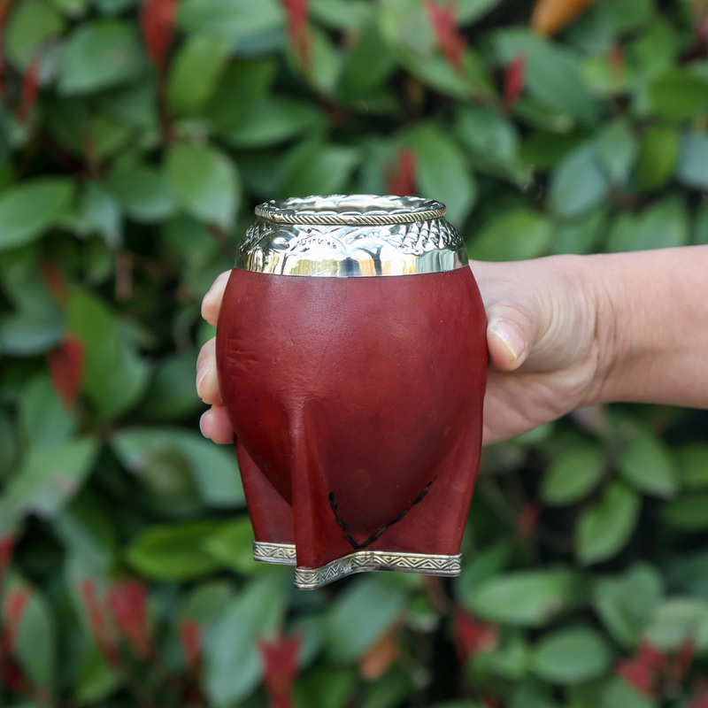 Uruguay's Brand New Yerba Mate Cup # 450/471/472/520 Gourd Cup, Red Exquisite Torpedo Cup