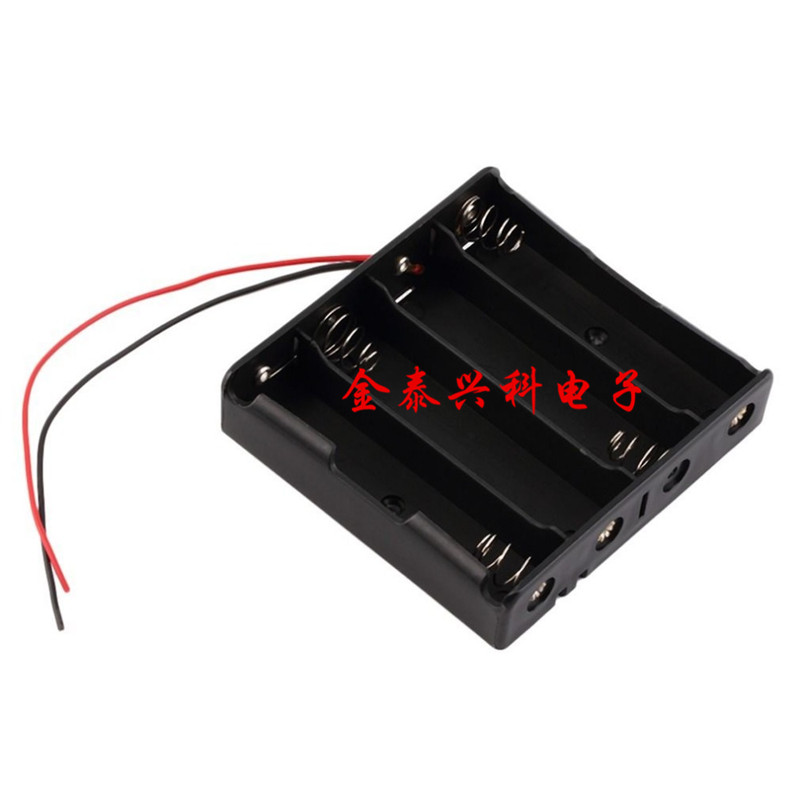 18650 battery case four-section battery case lithium battery tandem charging seat 3 7v * 4 sections of battery holder with wire