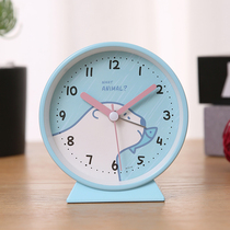 Simple alarm clock table children students with bed head alarm night light mute cute female bedroom dormitory lazy get up