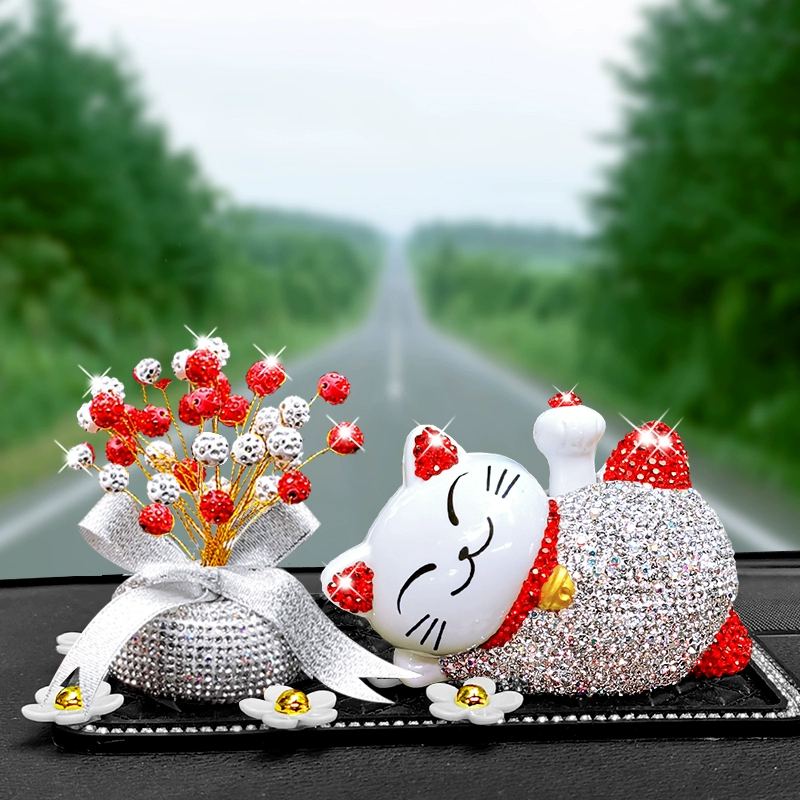 sáp thơm cho xe ô tô Bộ sưu tập đồ trang trí nội thất ô tô nước hoa ô tô mèo may mắn sáng tạo trang trí ô tô nam nữ sáp thơm ô tô sáp thơm xe ô tô 