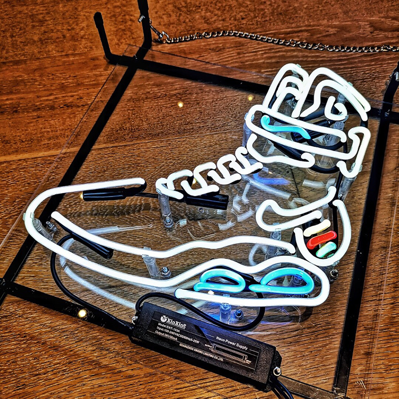 Ins explosion coconut aj sneakers neon lights led shoe lights tide brand shape decorative lights clothing store furnishings