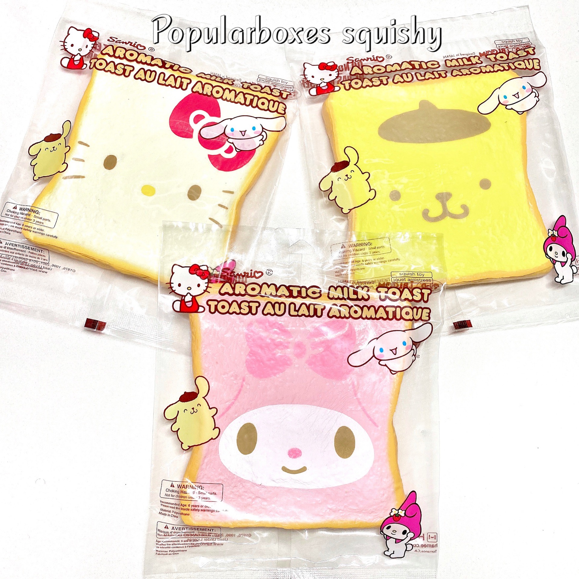 Japan ibloom genuine squishhy super slow rebound Sanrio Hello Melody Yugui dog toast bag