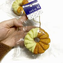 Genuine squishy bicolor doughnut sandwich biscuit café de n slow rebound with fine hanging cards