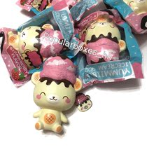 New Genuine squishy Strawberry Donuts Puff Ami Bear Yummiibear Scented Exquisite Packaging