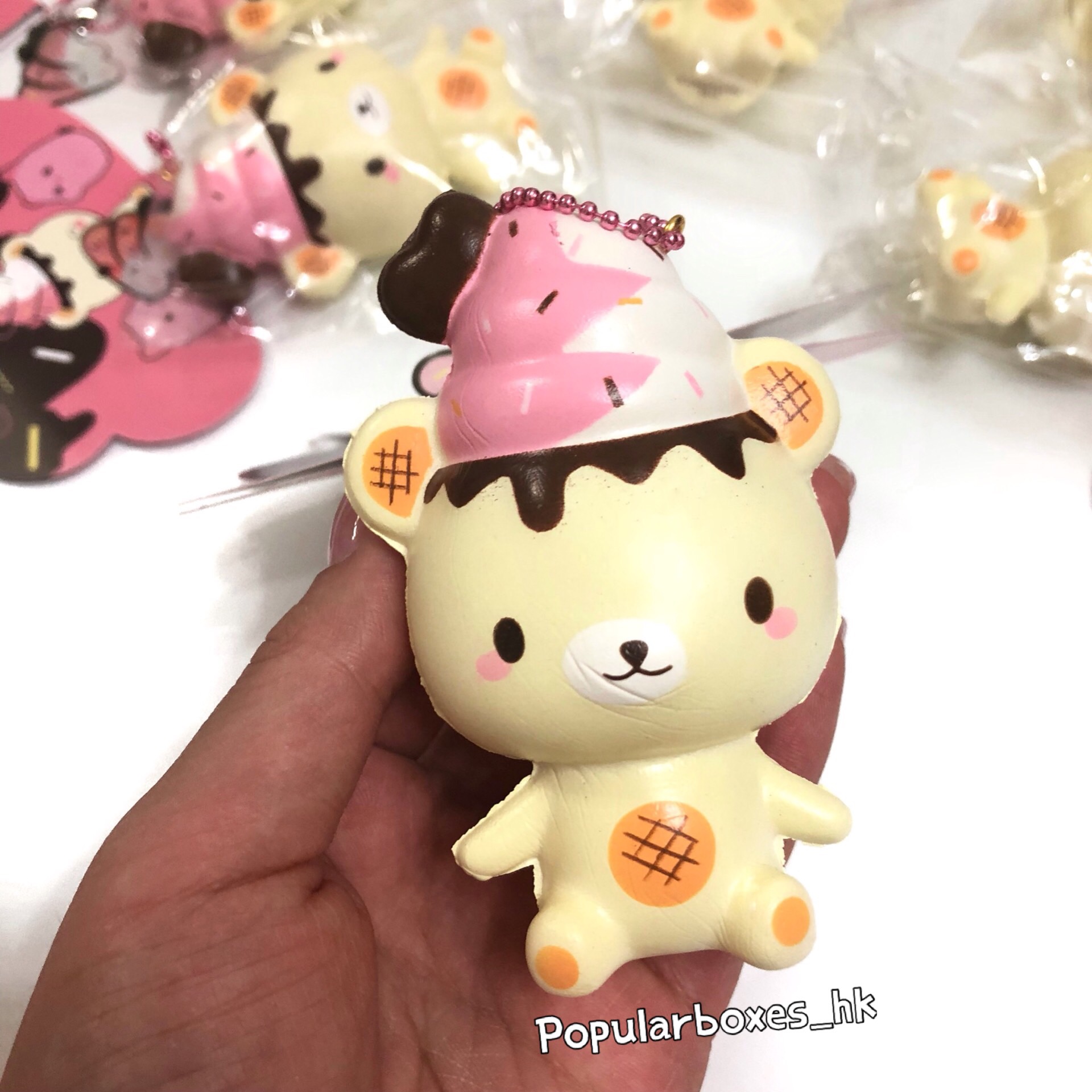 New genuine squishy mini version of original taste Amibear yummieyear slow rebound key hanging decoration hanging decoration