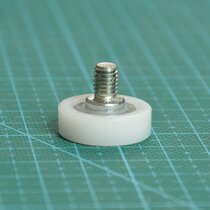 Research on its technology pulley screw type a rubber-coated pulley bearing with bearing foot screw M6
