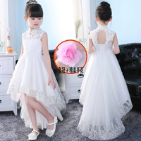 Váy bé gái váy công chúa váy hoa bé gái váy cưới pettiskirt piano trang phục dạ hội váy trắng quần áo cô dâu chú rể trẻ em