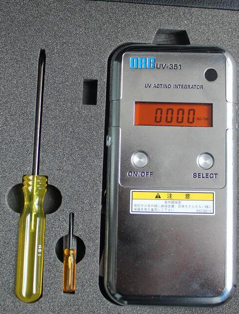 Original installed Japan imports ORC UV-351 multifunction irradiation meter to display energy value strength value at the same time