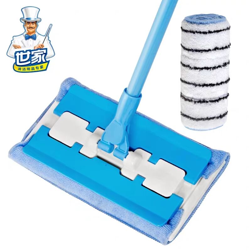 Shijia 100 Workaround flat mop Home Lazy Person Clip Towel Clip Solid Mopping Deity Mound Dust Removal Mop One Drag