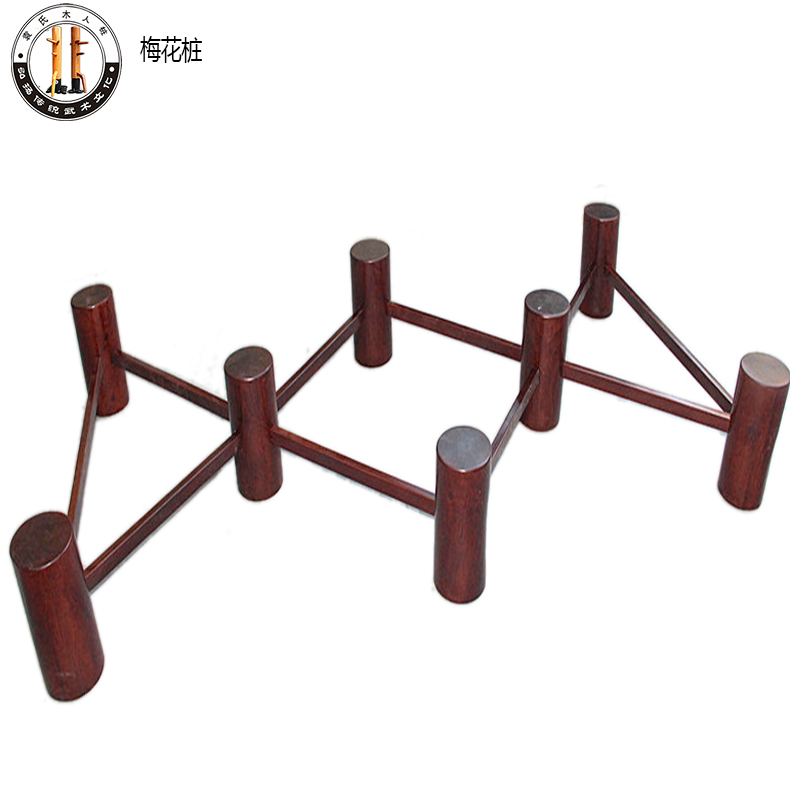 Yuan's wood human pile manufacturer direct sale plum flower pile martial arts training pile basic work practice pile Mayflower punch pile-Taobao