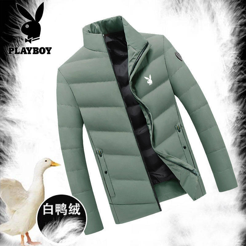 Playboy Men's Thick Down Padded Jacket Men's Fashion Winter Clothing 2021 New Trend Men's Casual Jacket