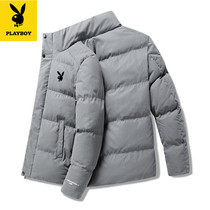 Flower Playboy Winter cotton clothes Mens short Tide Fashion down cotton clothes Korean version Chauffen Padded Jacket thickened jacket Large size