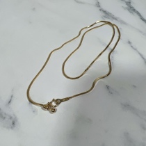 Japanese Crafts Classic 18K Gold Snake Bone Chain Vegetarian Gold Chain Super Shiny Lock Bone Laminated extremely Jane chocker8 Chuling