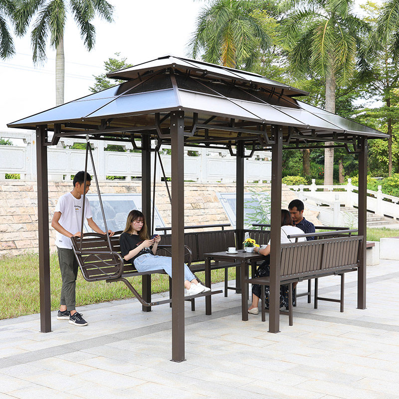 Outdoor pavilion courtyard awning grape rack whip simple assembly greenhouse sub garden dew wrought iron pavilion