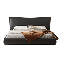 Fimax Chanel Leather Bed Italian Minimalist Double Bed 1 8 Meters Simple Modern Bed Internet Celebrity Bedroom Bed
