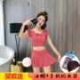 Áo tắm kẻ sọc nữ chia tay sinh viên bảo thủ giảm béo Hàn Quốc hot girl mùa hè phẳng góc nhỏ đồ bơi 2 mảnh cho bé gái