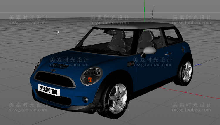 图片[4]-交通工具汽车跑车MINI轿车C4D模型3D素材带贴图FBX OBJ格式C375-cg男孩